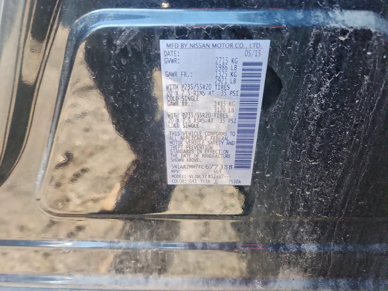 2015 Nissan Pathfinder s