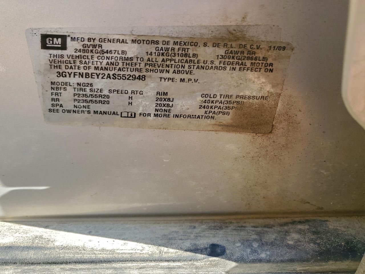 2010 Cadillac Srx Performance Collection