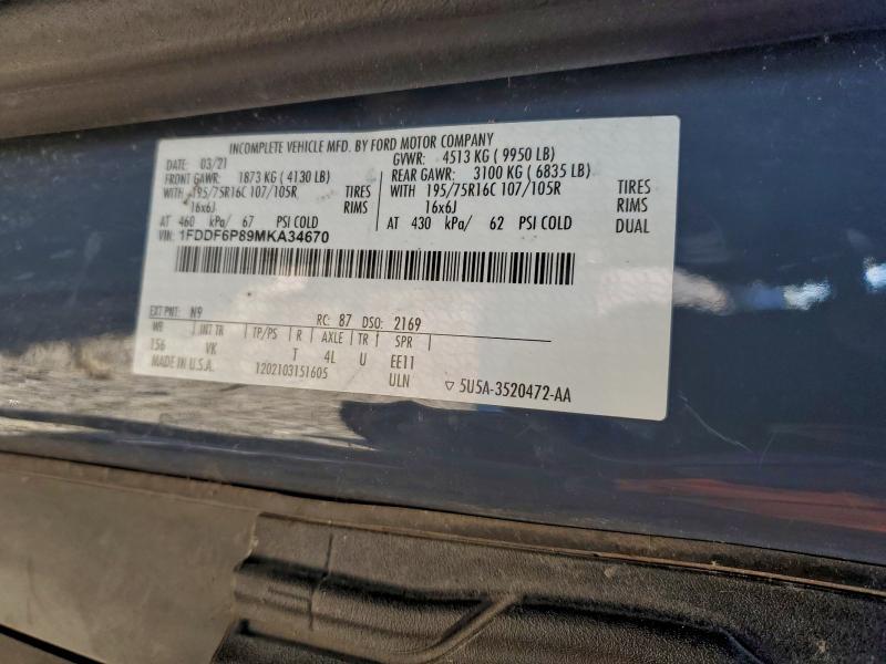 2021 Ford Transit T-350 Delivery Truck