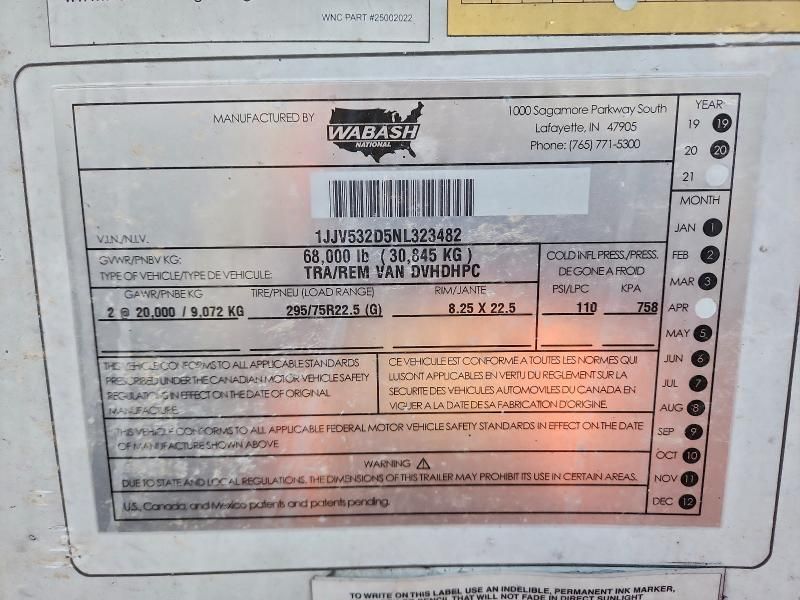 2022 Great Dane 53ft Trail-dry van Trailer