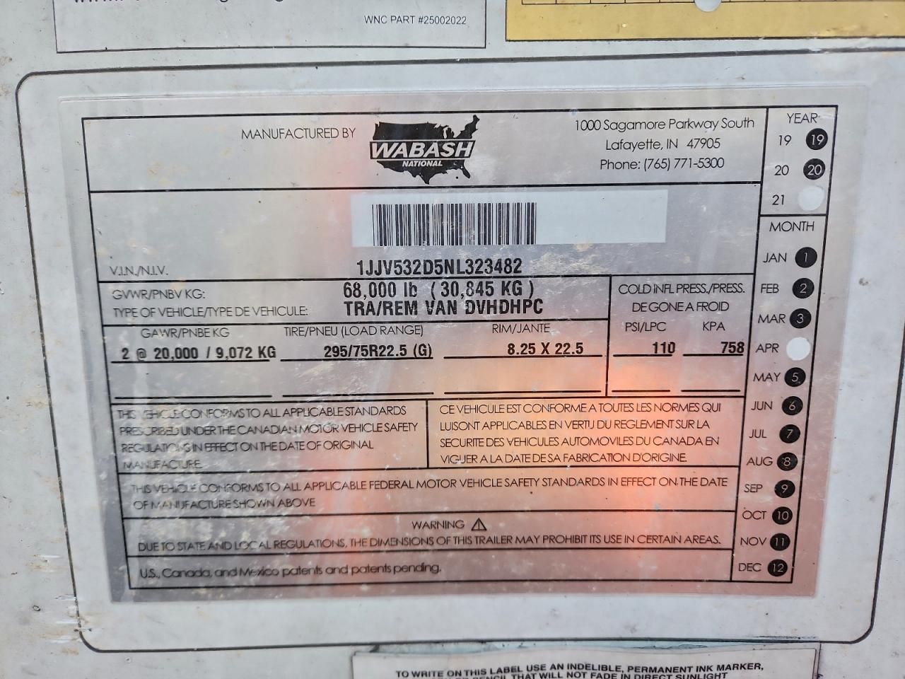 2022 Great Dane 53FT Trail-DRY Van Trailer