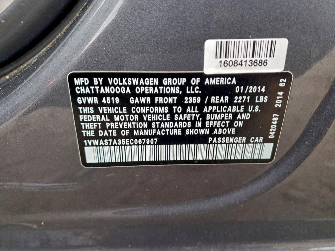 2014 Volkswagen Passat s