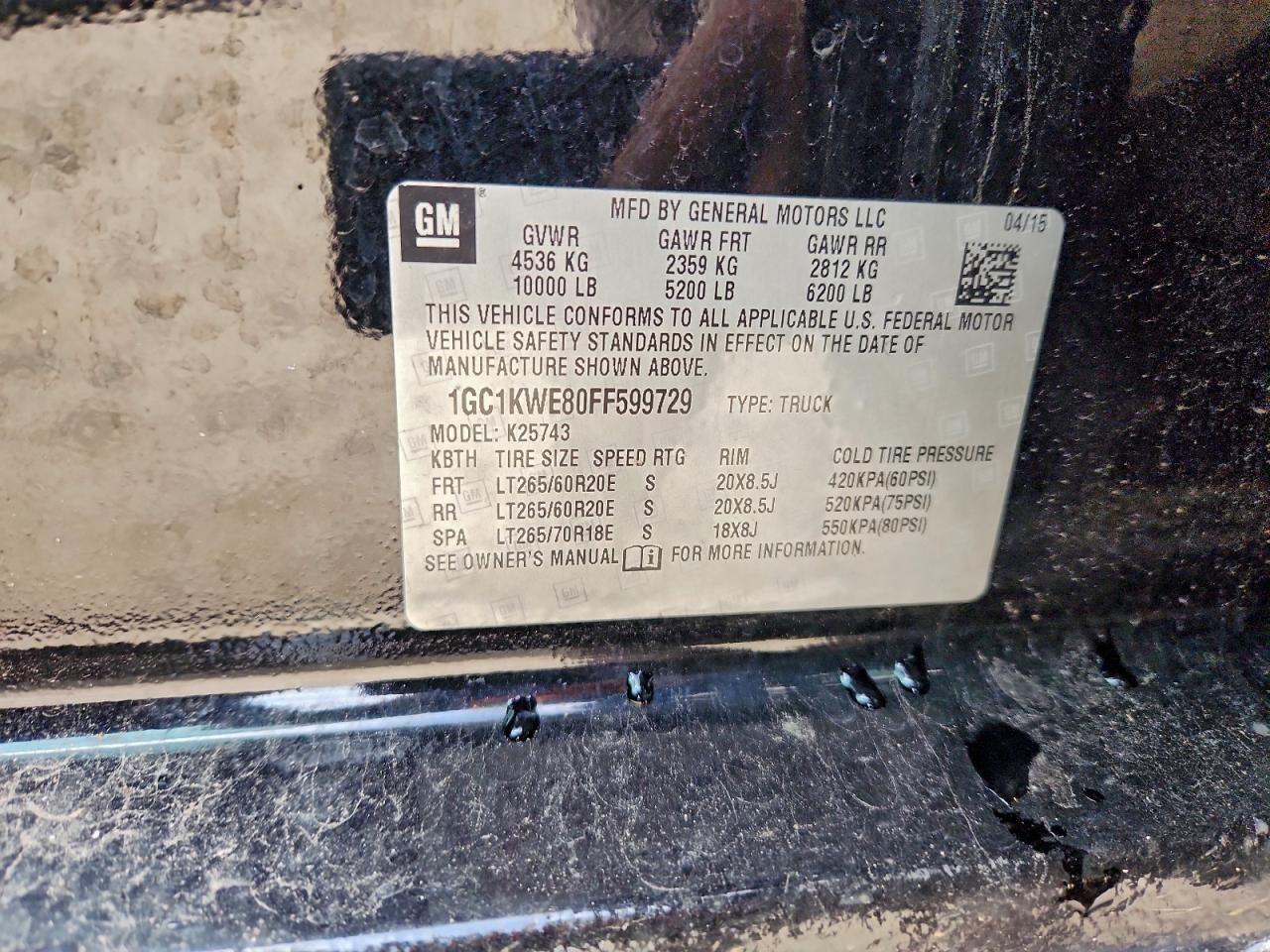 2015 Chevrolet Silverado K2500 Heavy Duty LTZ