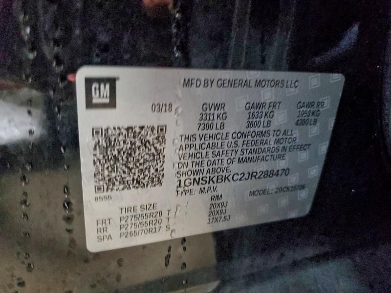 2018 Chevrolet Tahoe K1500 lt