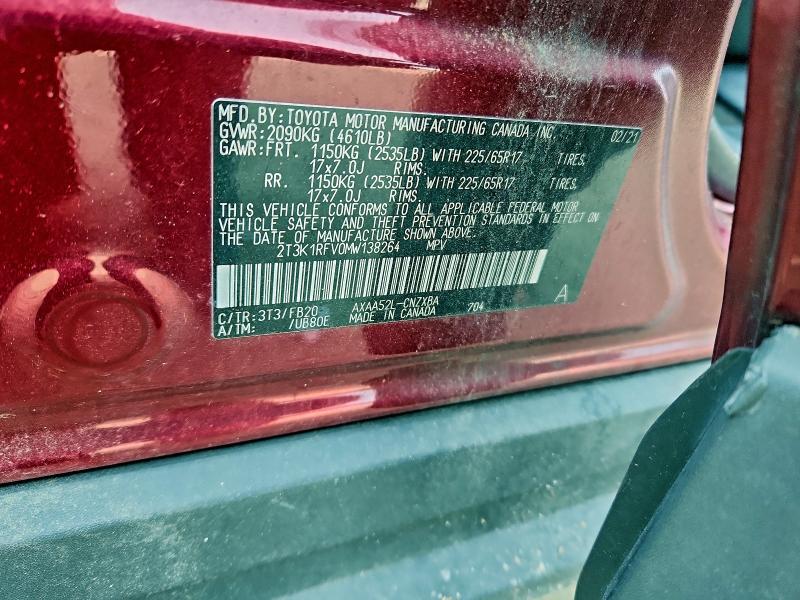 2021 Toyota Rav4 le