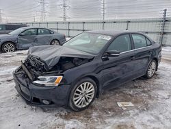 Salvage cars for sale from Copart Elgin, IL: 2013 Volkswagen Jetta sel