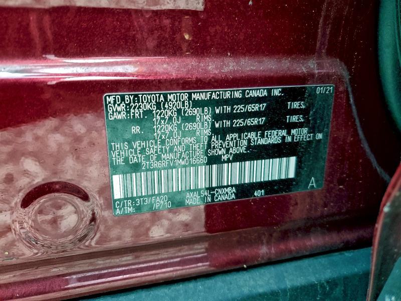 2021 Toyota Rav4 xle