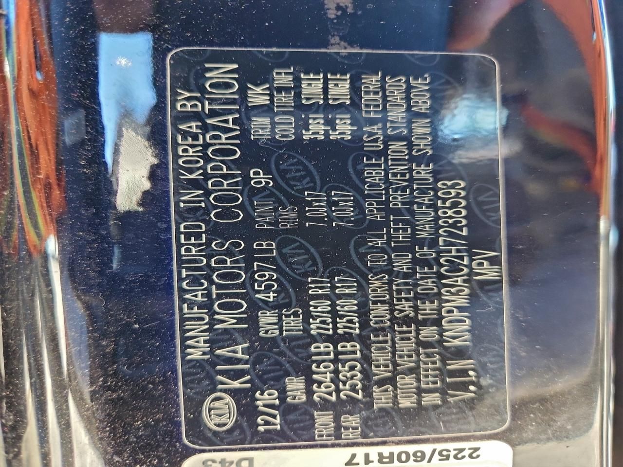 2017 KIA Sportage lx