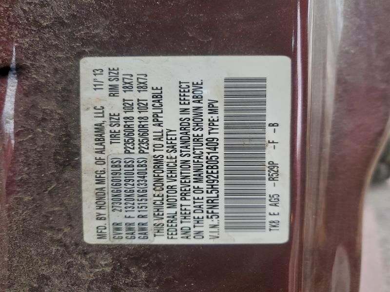 2014 Honda Odyssey Touring