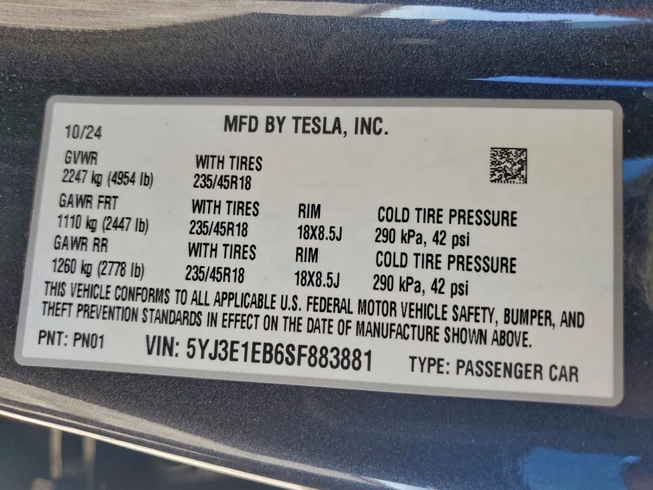 2025 Tesla Model 3