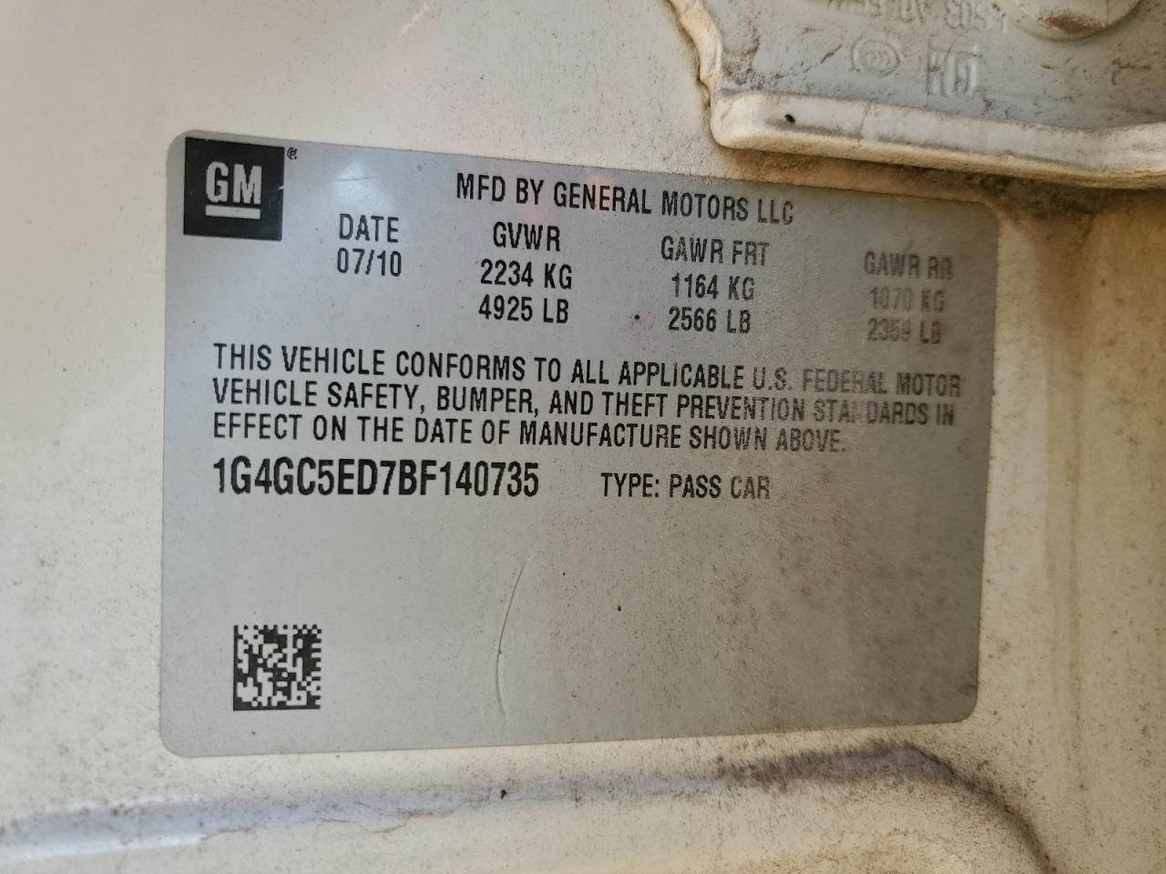 2011 Buick Lacrosse cxl