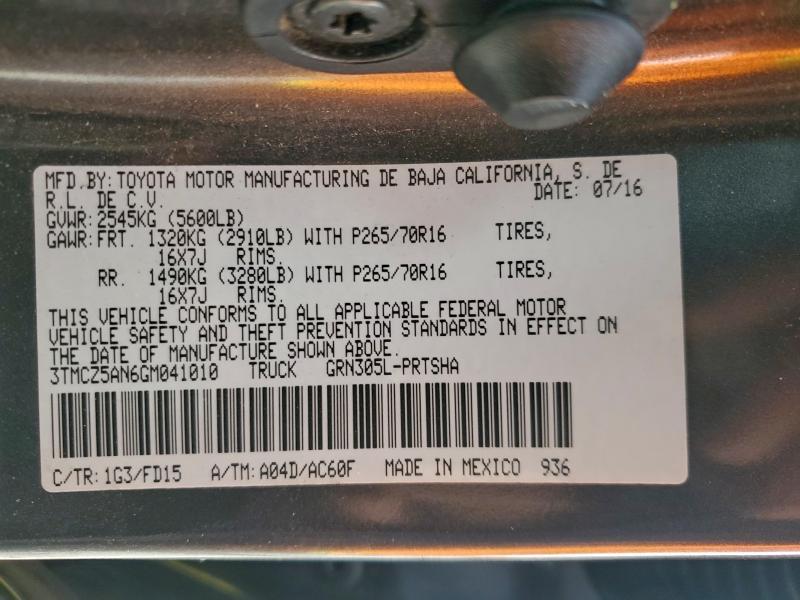 2016 Toyota Tacoma TRD OFF-Road