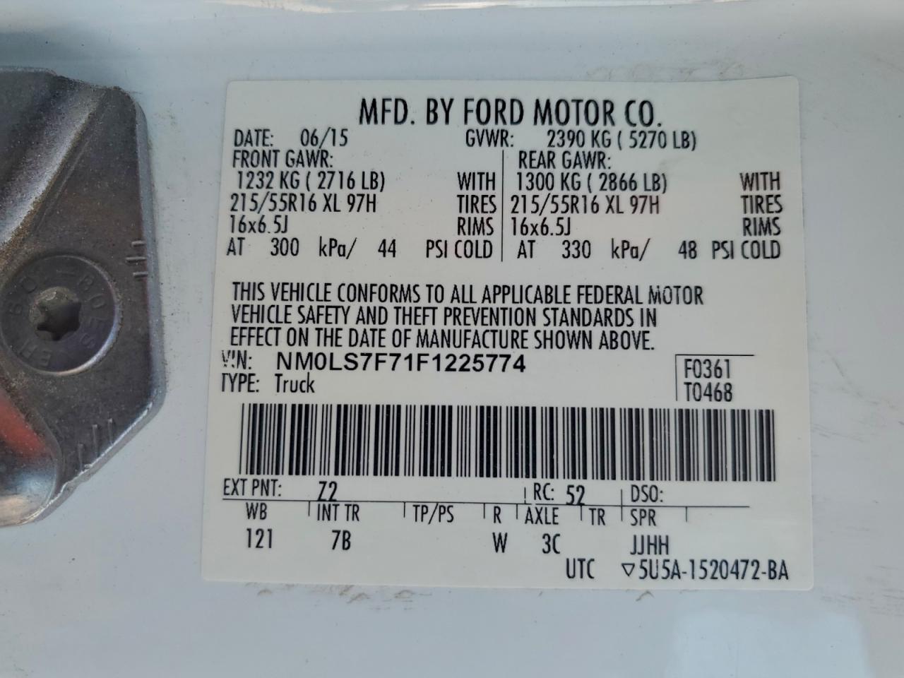 2015 Ford Transit Connect Delivery van
