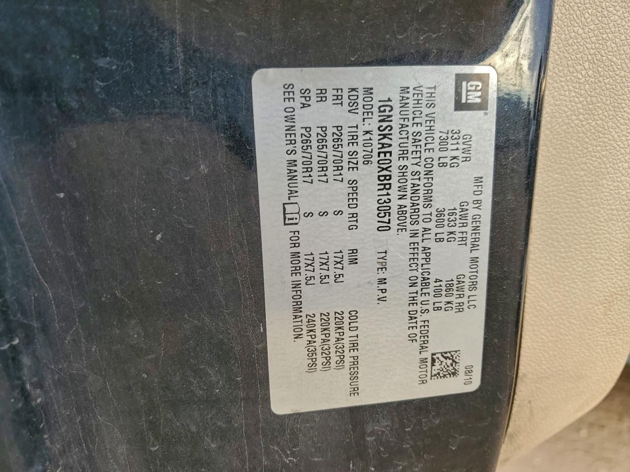 2011 Chevrolet Tahoe K1500 ls