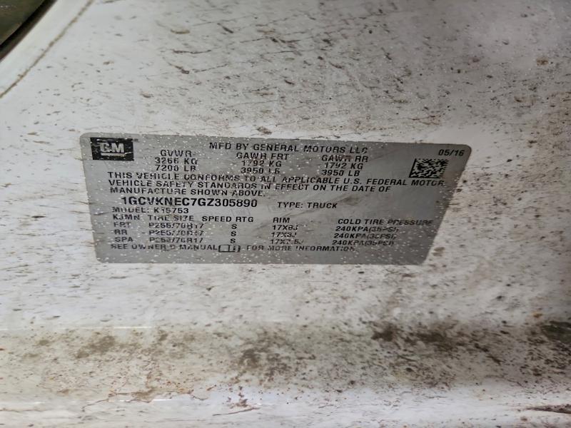 2016 Chevrolet Silverado K1500