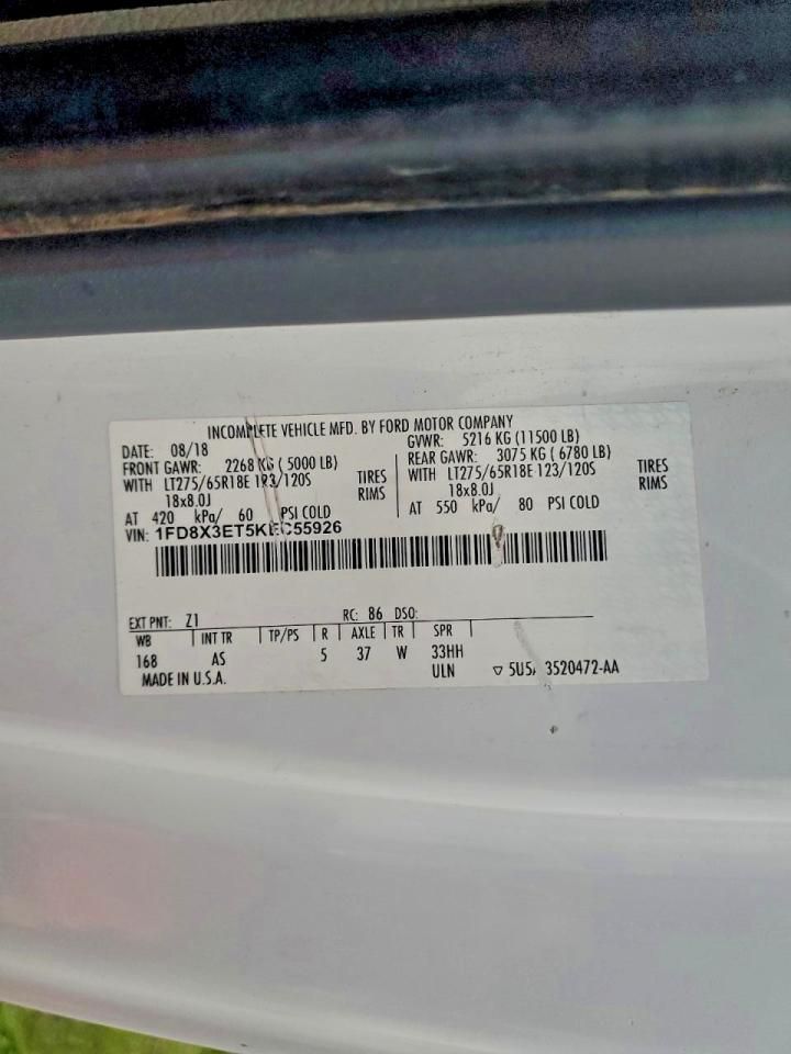 2019 Ford F350 Utility / Service Truck