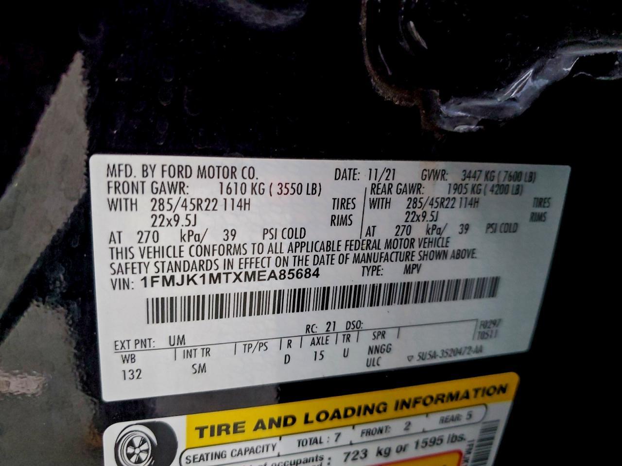 2021 Ford Expedition max Platinum