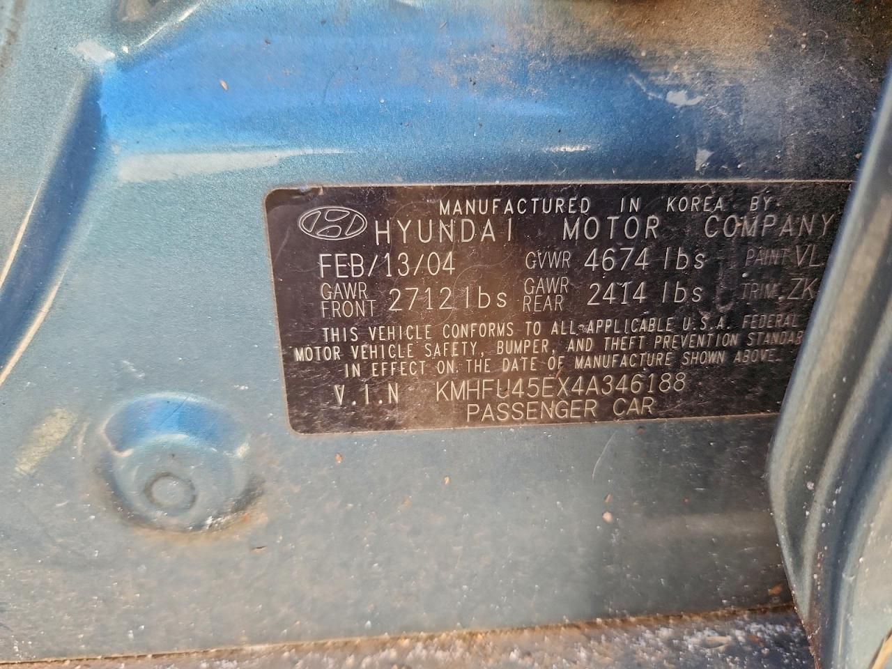 2004 Hyundai Xg 350