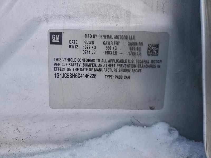 2012 Chevrolet Sonic lt