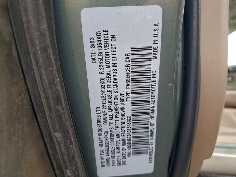 2003 Subaru Legacy Outback awp