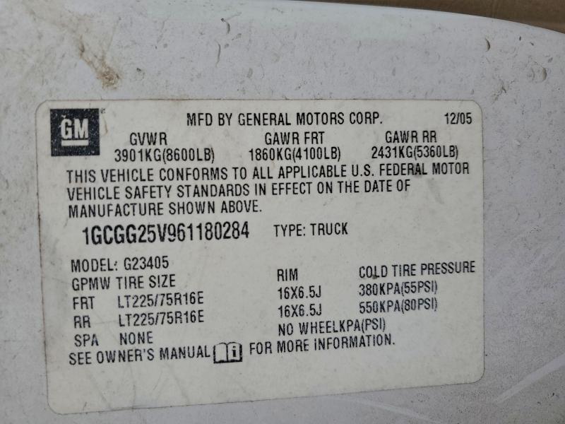 2006 Chevrolet Express G2500 Utility / Service Van