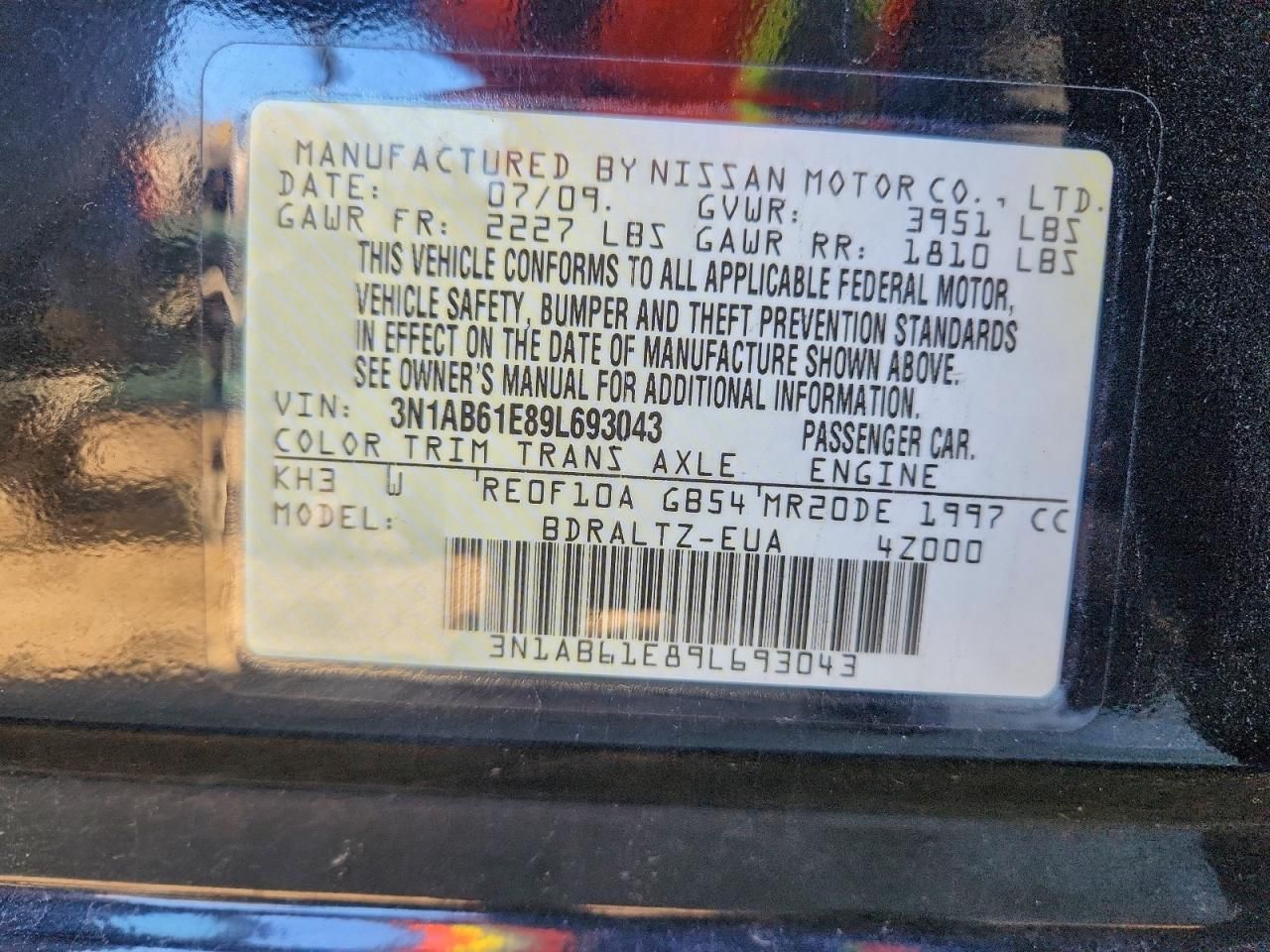 2009 Nissan Sentra 2.0