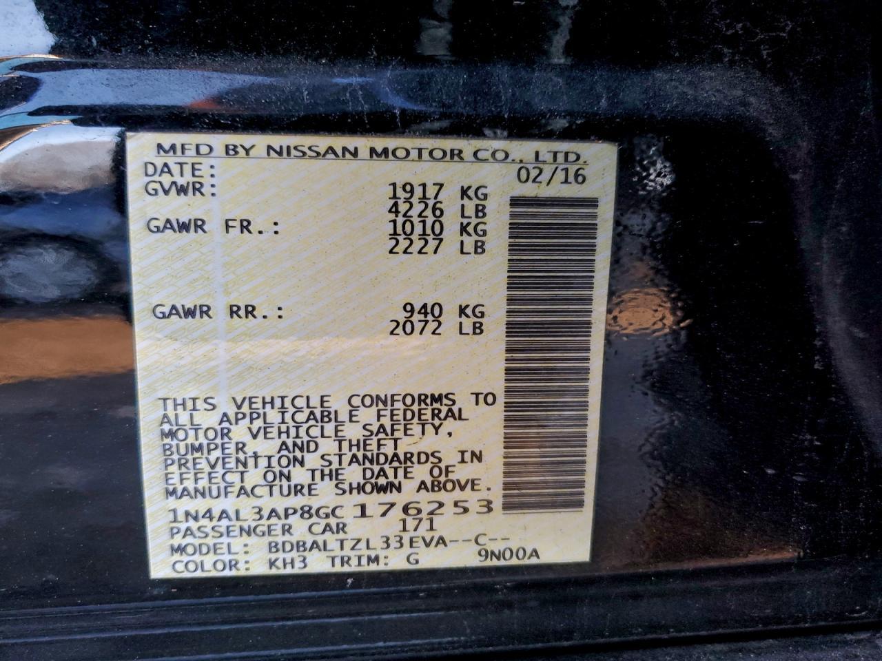 2016 Nissan Altima 2.5