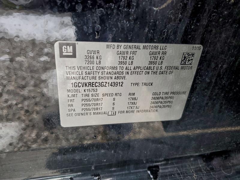 2016 Chevrolet Silverado K1500 lt