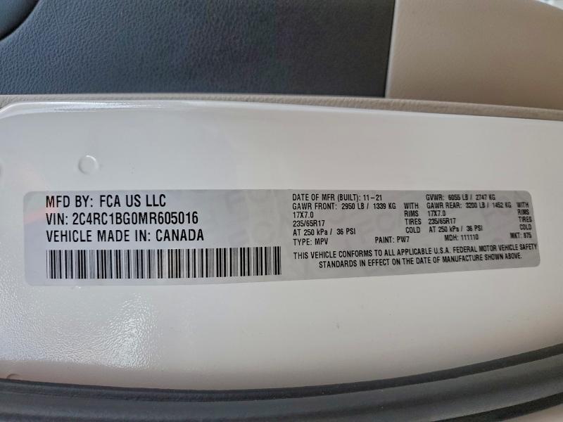 2021 Chrysler Pacifica Touring l