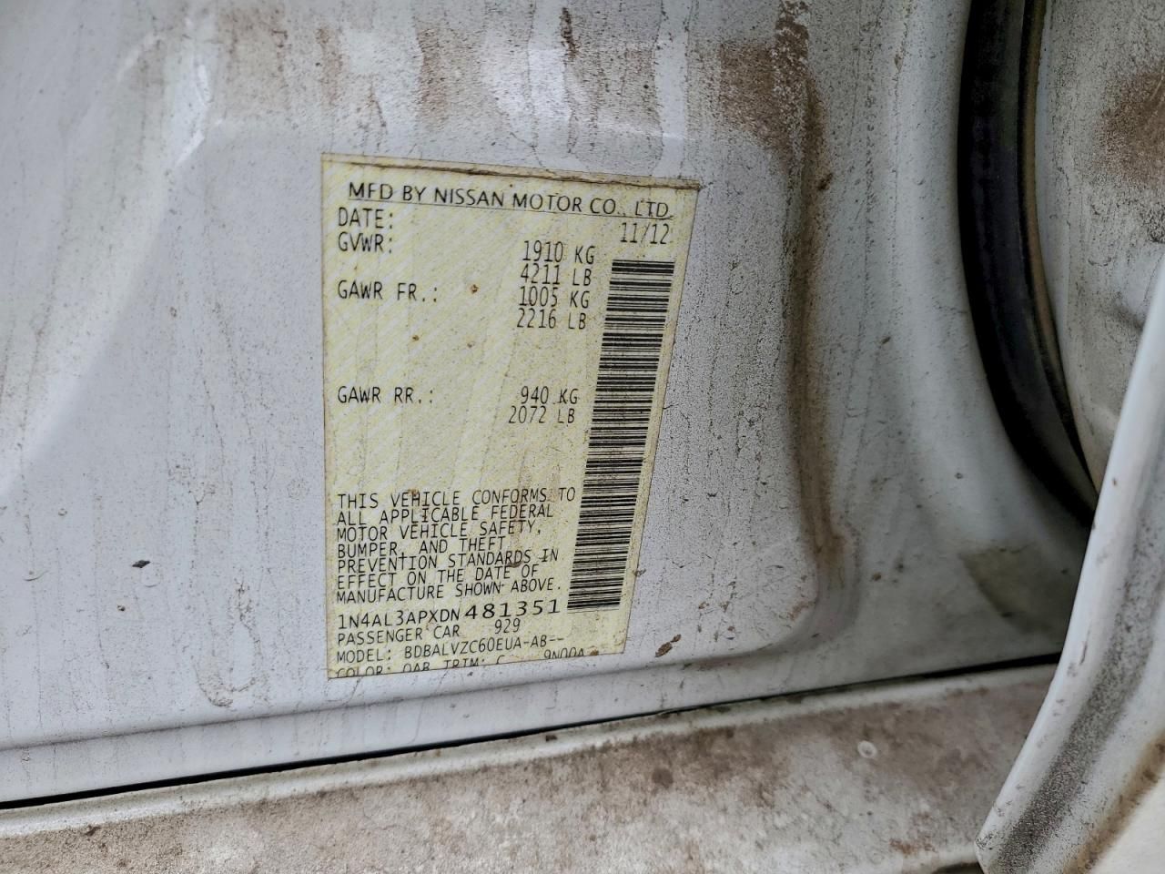 2013 Nissan Altima 2.5