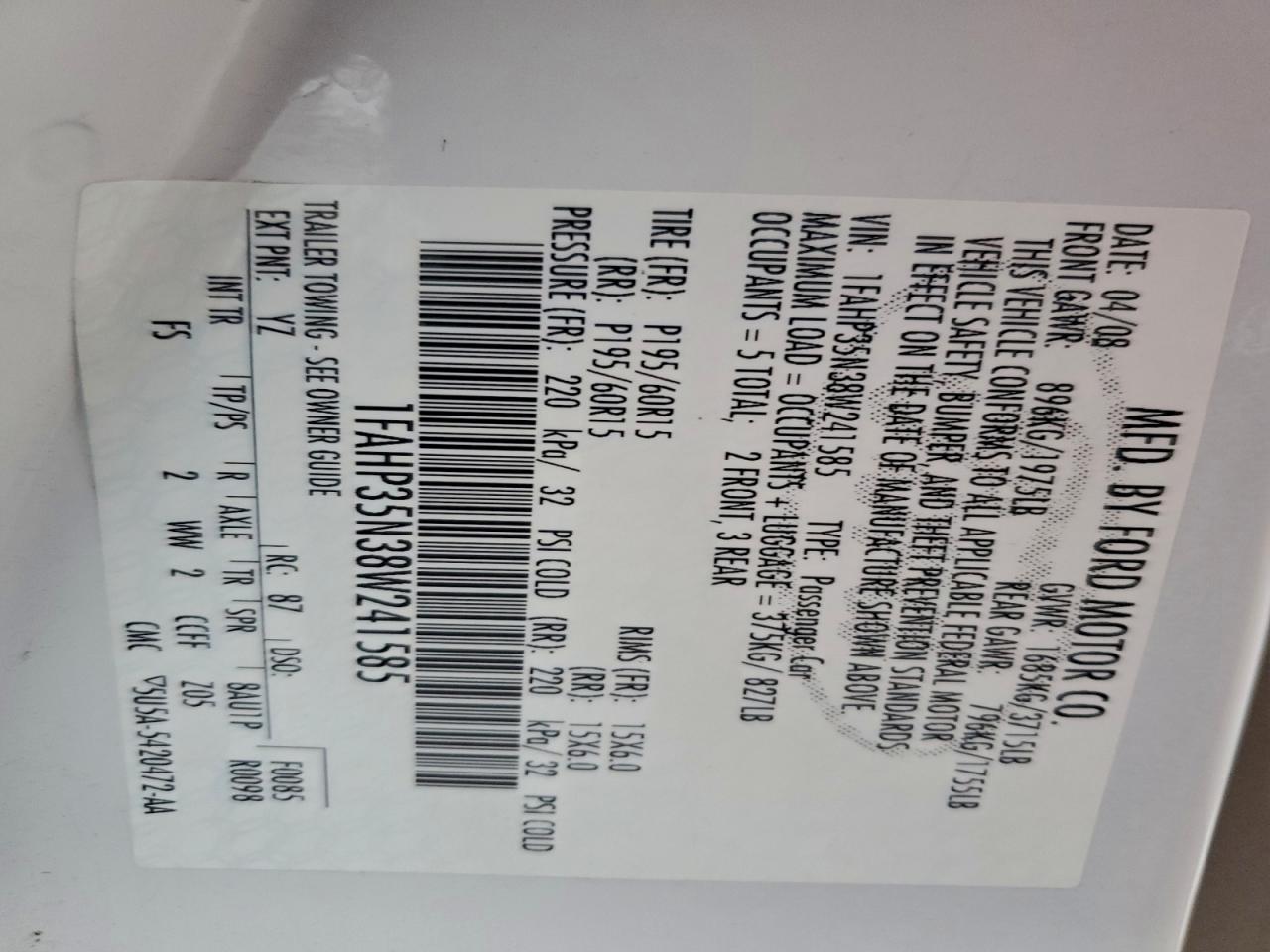 2008 Ford Focus se