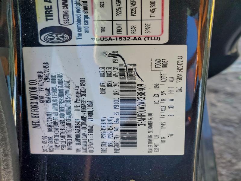 2010 Ford Fusion sel