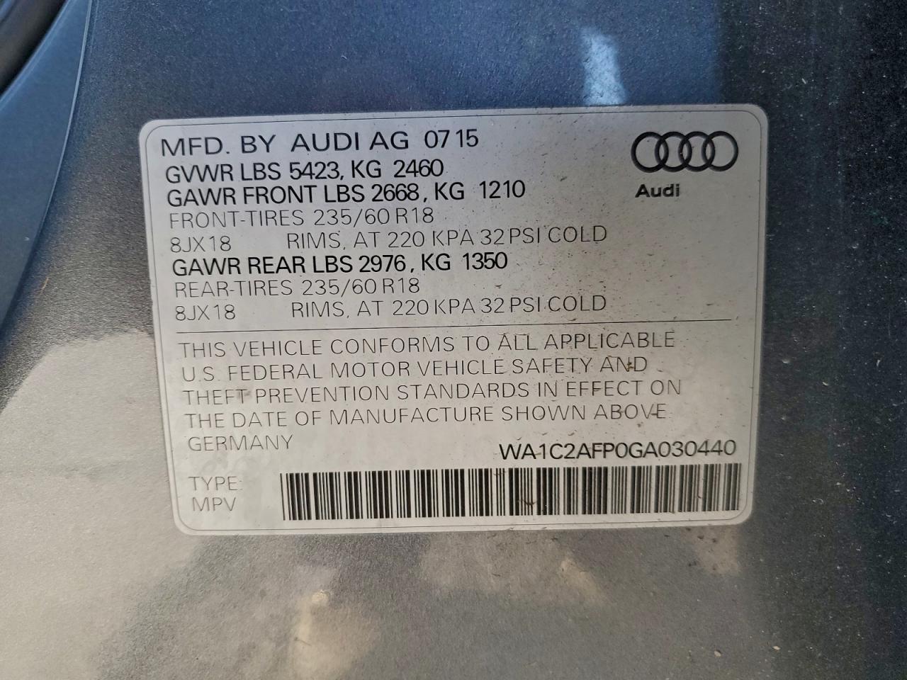 2016 Audi Q5 Premium