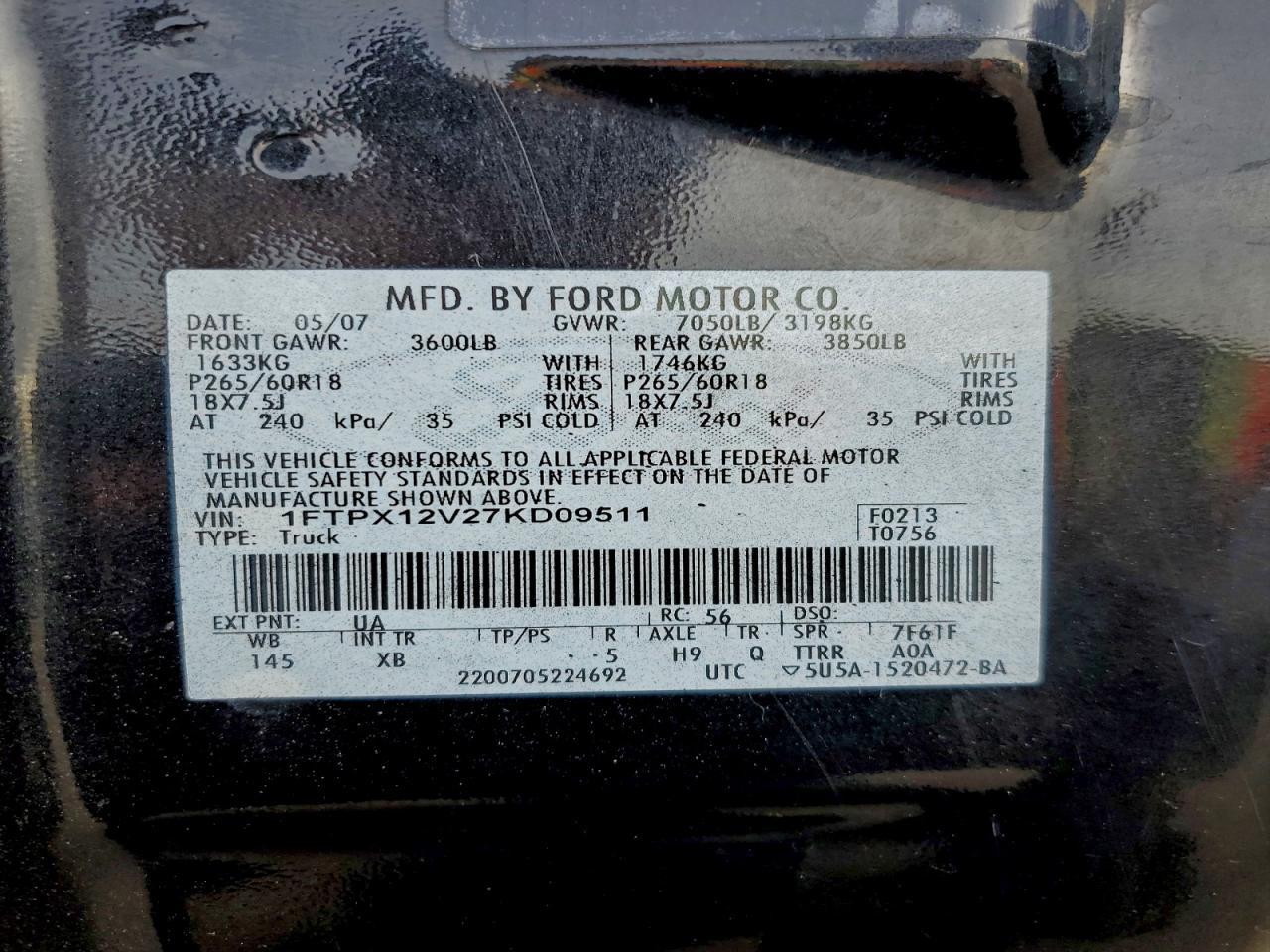2007 Ford F150