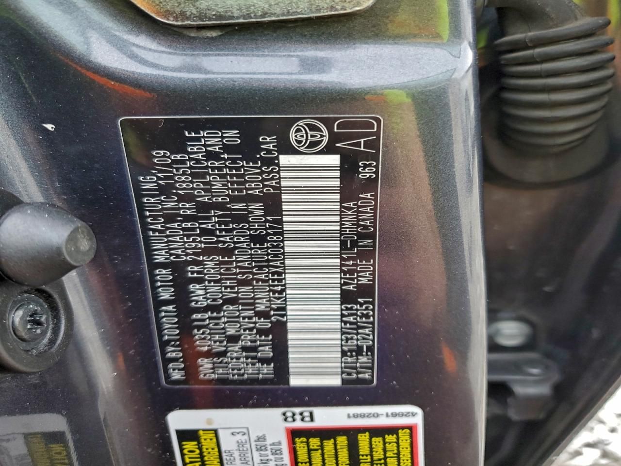 2010 Toyota Corolla Matrix s