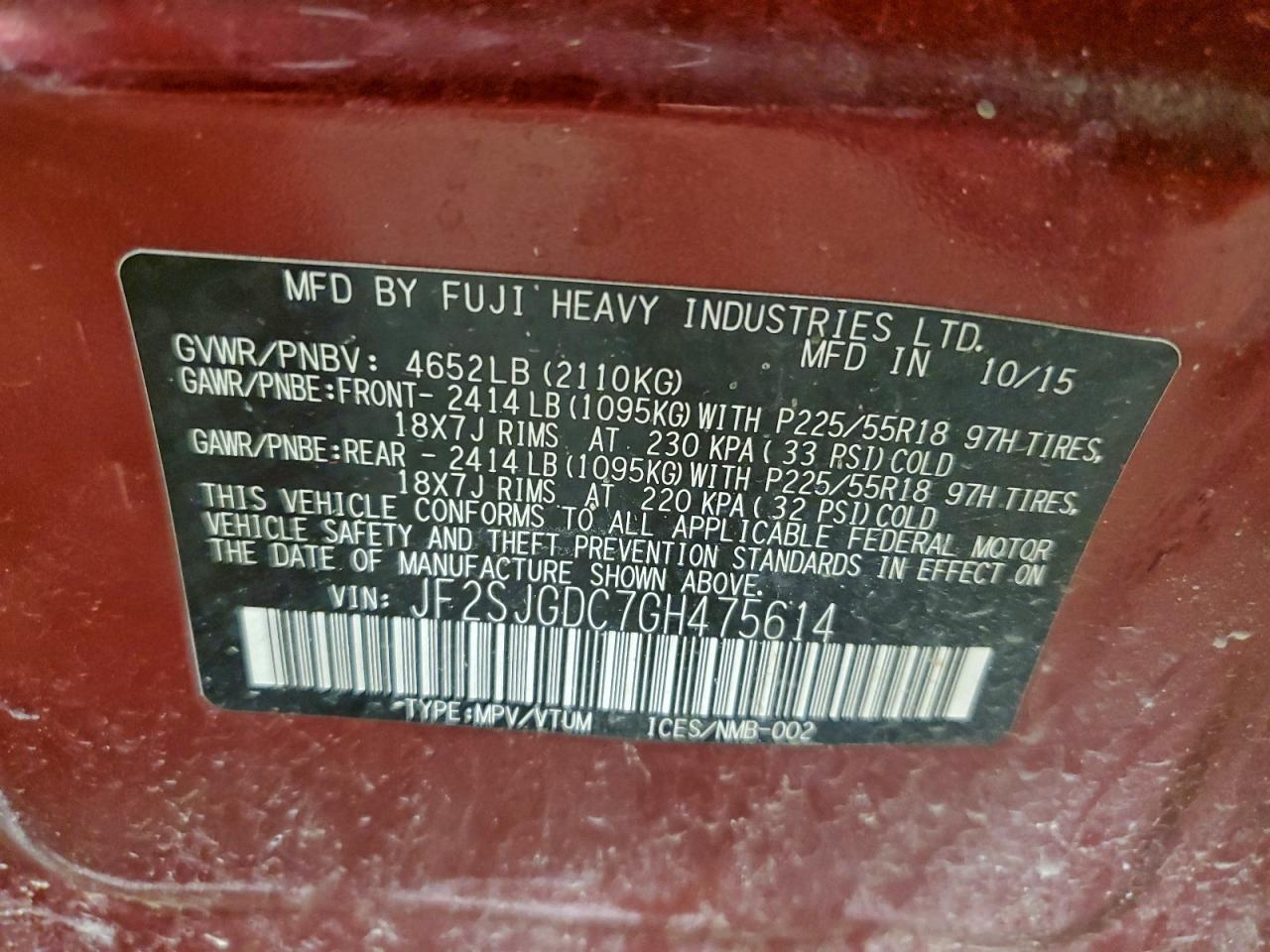 2016 Subaru Forester 2.0xt Premium