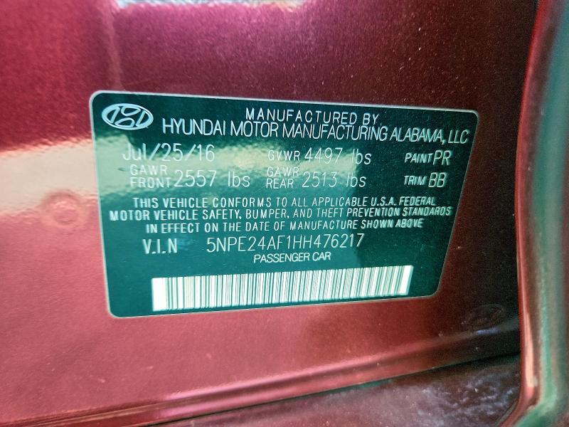 2017 Hyundai Sonata se