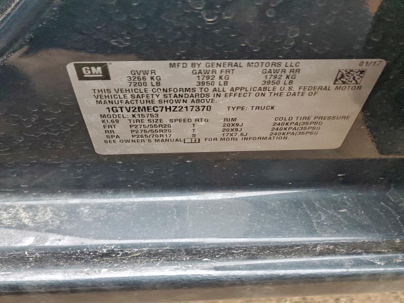 2017 GMC Sierra K1500 sle