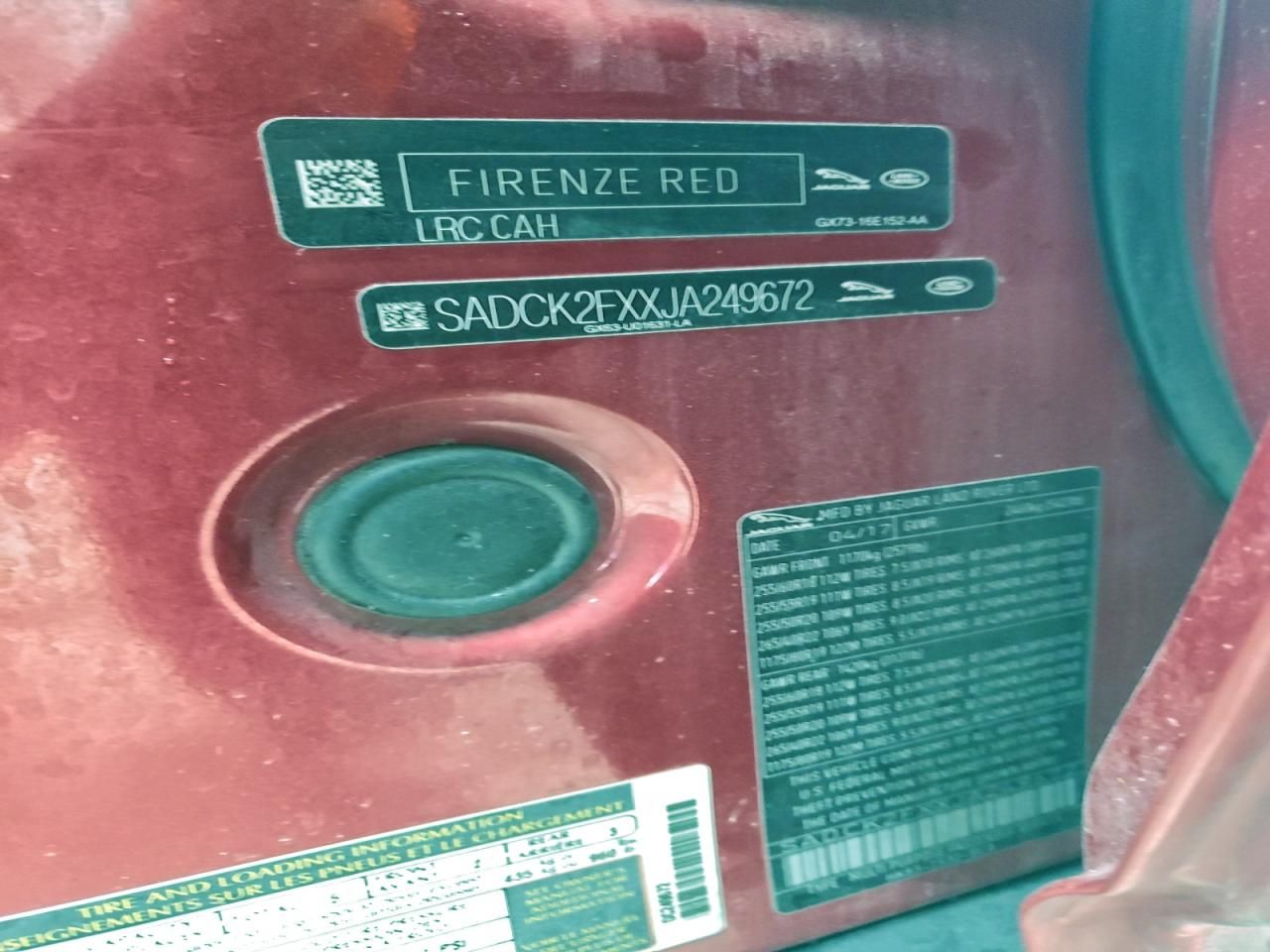 2018 Jaguar F-pace Prestige