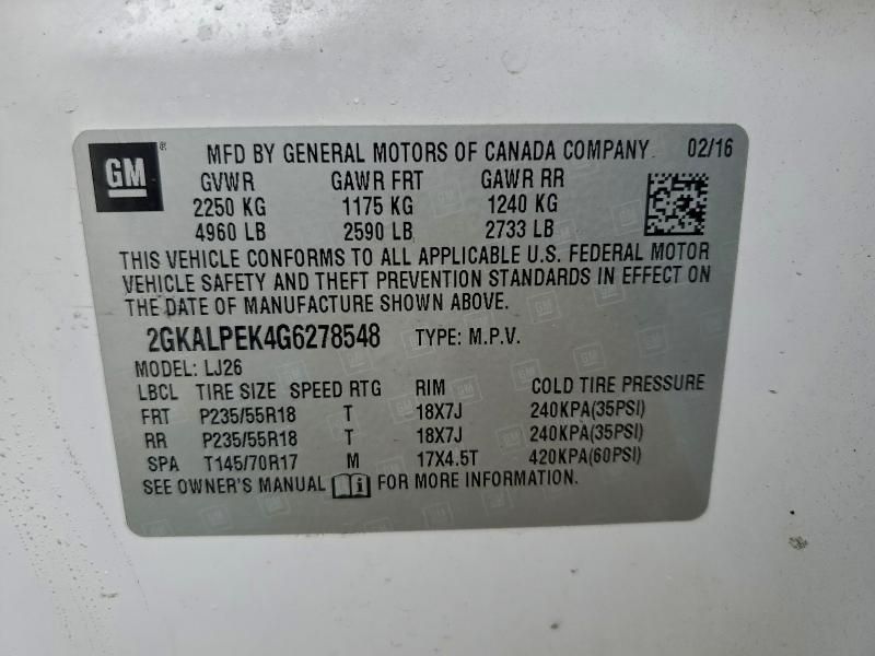 2016 GMC Terrain slt