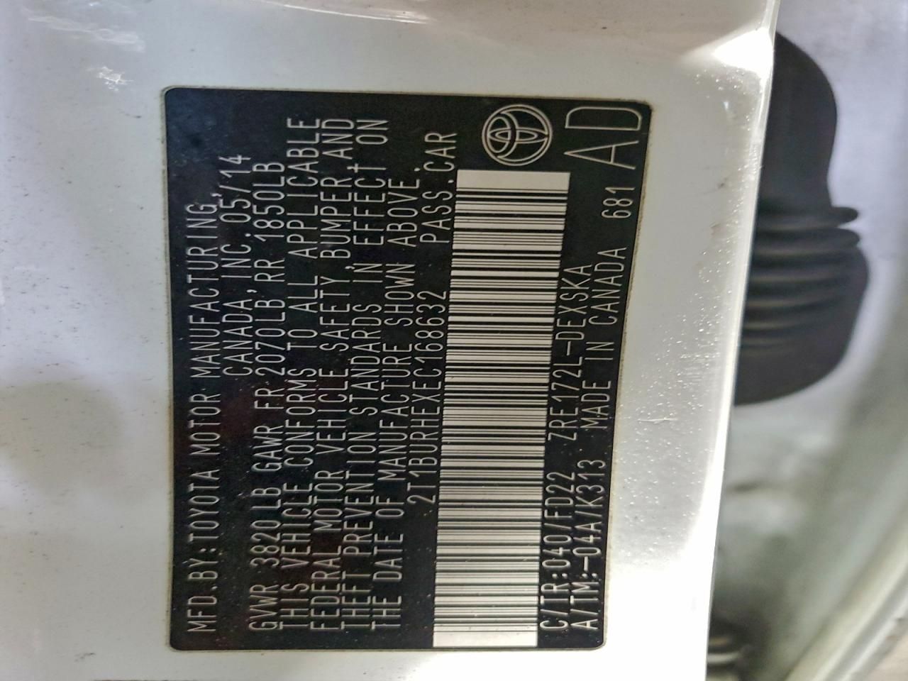 2014 Toyota Corolla l