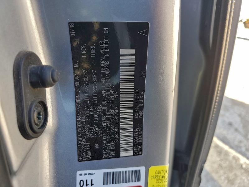 2018 Toyota Sienna le