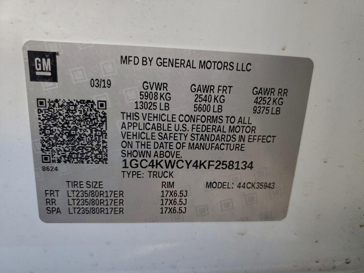 2019 Chevrolet Silverado K3500 lt