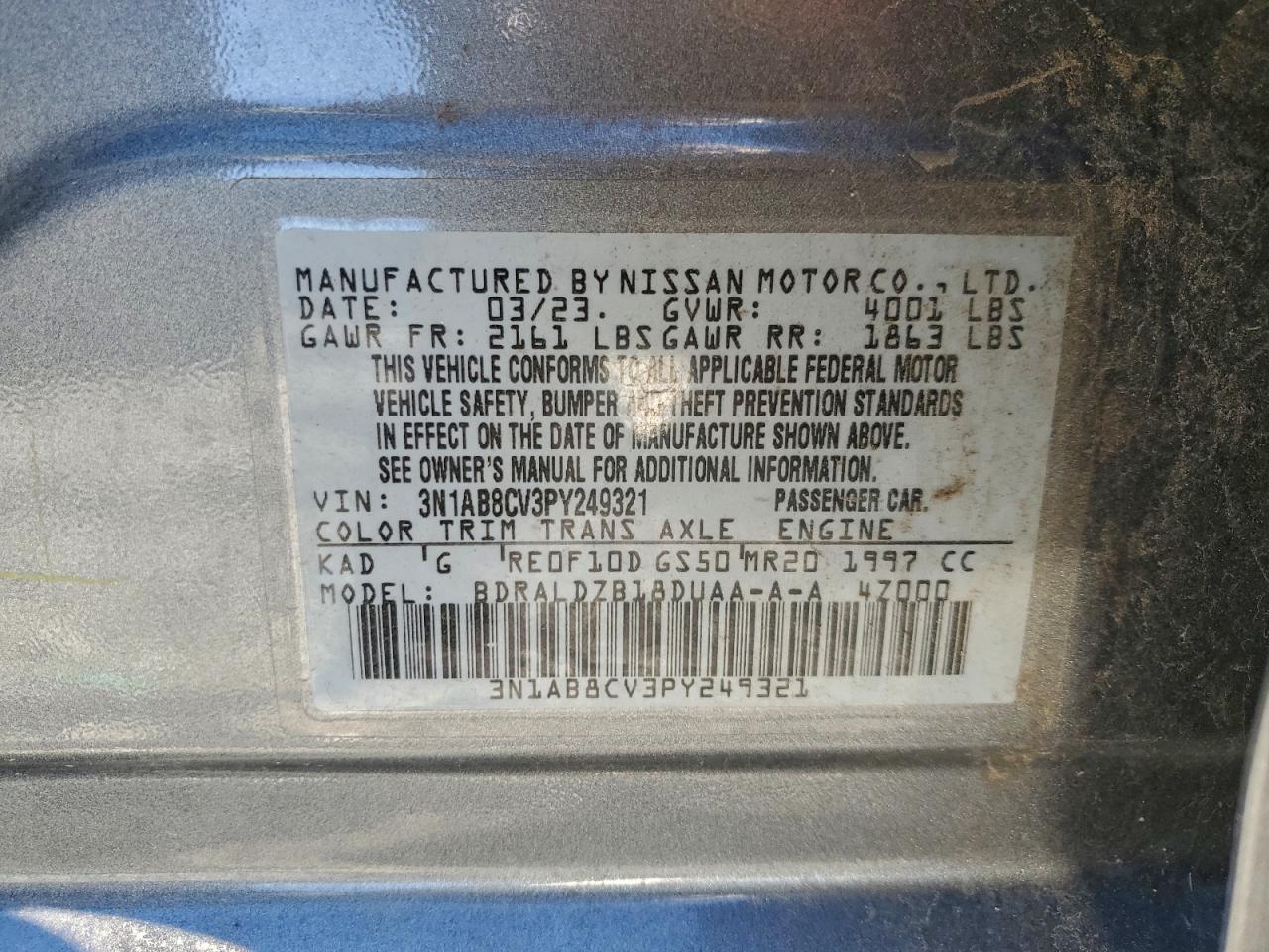 2023 Nissan Sentra sv