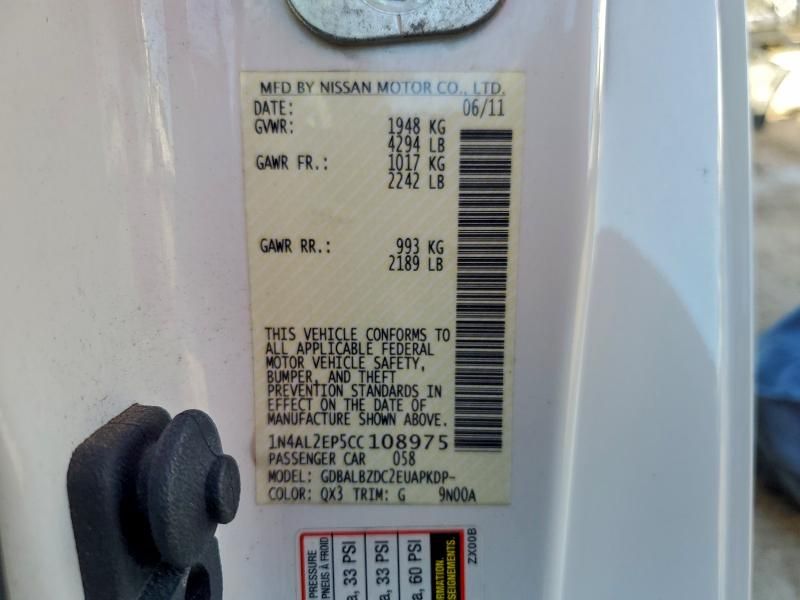 2012 Nissan Altima s