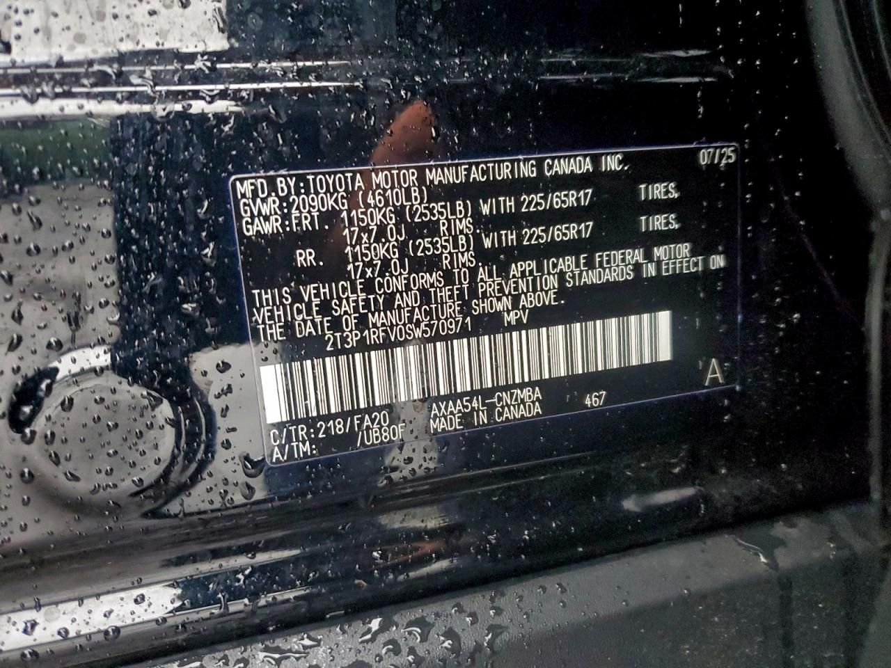 2025 Toyota Rav4 xle