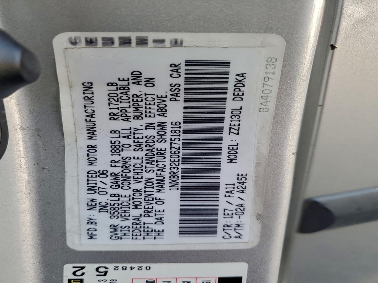 2006 Toyota Corolla ce