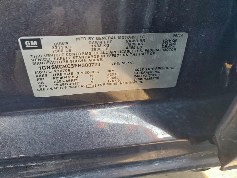 2015 Chevrolet Tahoe K1500 ltz