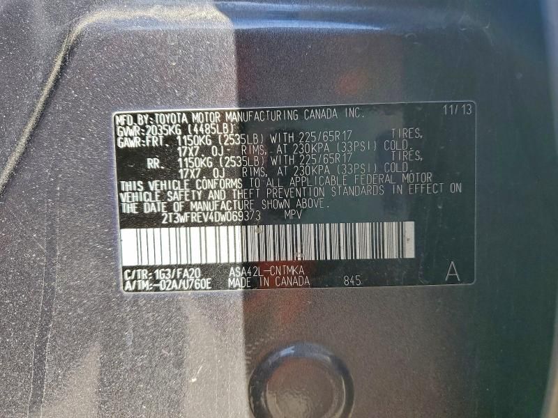 2013 Toyota Rav4 xle