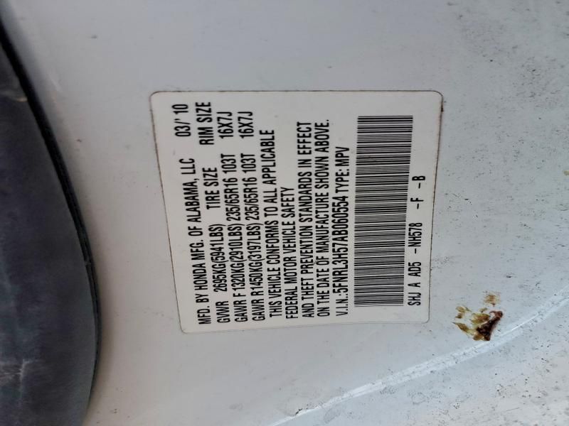 2010 Honda Odyssey ex